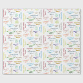 April, 3 cadeaupapier voor cadeautjes (Vlak)