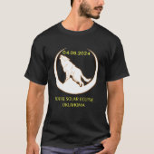 April 8 2024 Total Solar Eclipse Oklahoma Wolf Sun T-shirt (Voorkant)