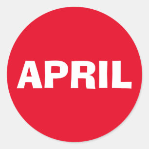 April Ad Lib Red Sticker van Janz