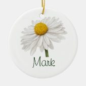 APRIL Birth Flower Daisy Birthday Floral Gift Keramisch Ornament (Voorkant)