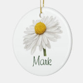 APRIL Birth Flower Daisy Birthday Floral Gift Keramisch Ornament (Links)