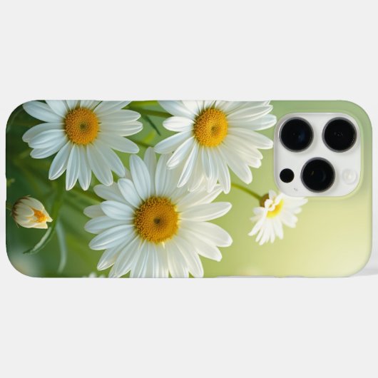 April BIrth Flower Daisy iPhone Case (Achterkant (horizontaal))