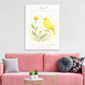 April Birthday Bible Verse Cross and Resurrection Canvas Afdruk (Insitu (Woonkamer))