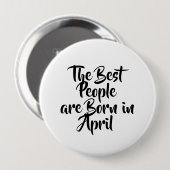 "April" Birthday Button (Voorkant /achterkant)