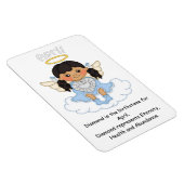 April Birthstone Angel Black Premium Magnet Magneet (Rechterzijde)