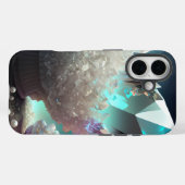 April Birthstone Diamond Quartz Crystal Pearls Case-Mate iPhone Case (Achterkant (horizontaal))