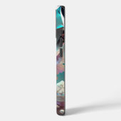 April Birthstone Diamond Quartz Crystal Pearls Case-Mate iPhone Case (Achterkant / Links)