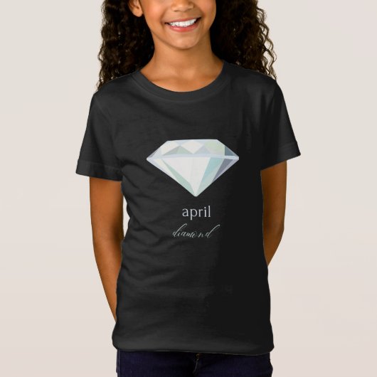 April Birthstone Diamond T-shirt (Voorkant)
