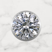 April Birthstone Diamond Tafel Confetti (Kleine voorkant)