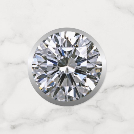 April Birthstone Diamond Tafel Confetti (Kleine voorkant)