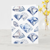 April Birthstone Diamond Verjaardag Kaart (Gele Bloem)