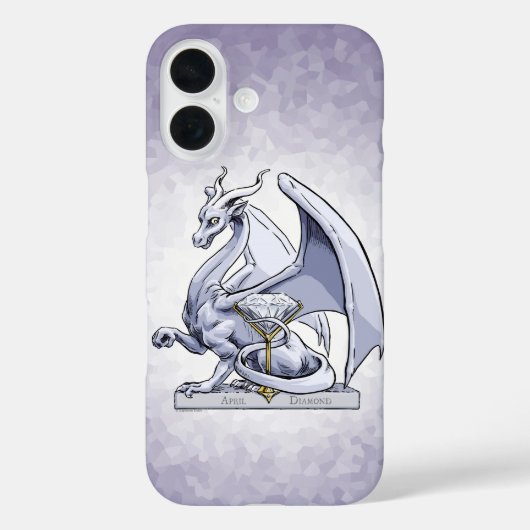 April Birthstone Dragon: Diamond Hoesje-Mate iPhon Case-Mate iPhone Case (Achterkant)