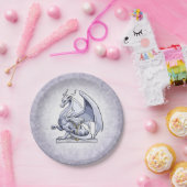 April Birthstone Dragon: Diamond Papieren Bordje (Feest)