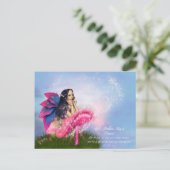 April Birthstone Fairy Briefkaart (Staand voorkant)