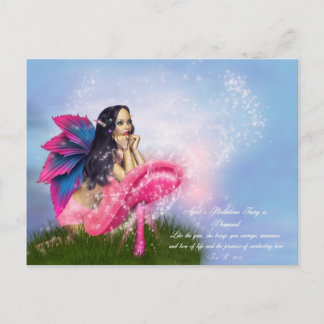 April Birthstone Fairy Briefkaart