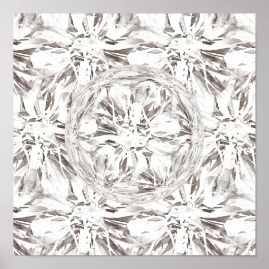 April Birthstone Gemstone Diamond Poster (Voorkant)