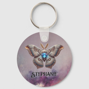 April Birthstone Sleutelhanger - Diamond Moth Desi