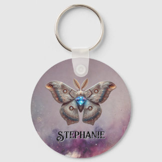 April Birthstone Sleutelhanger - Diamond Moth Desi
