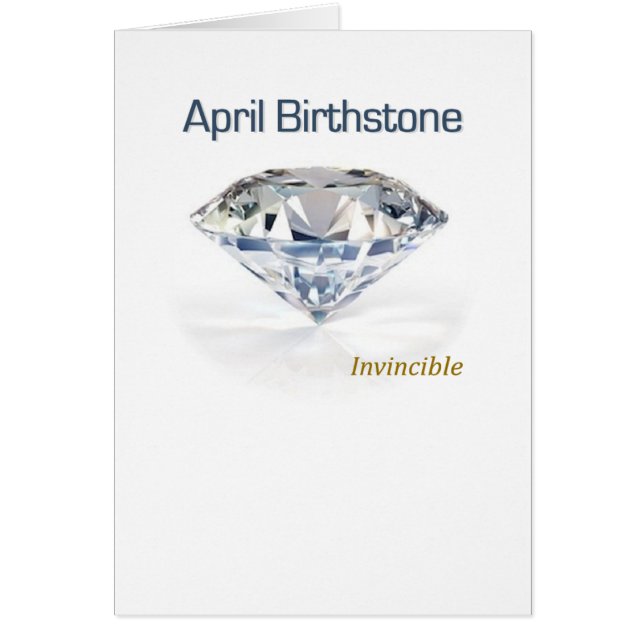 April Birthstone - The Invincible Diamond - (Voorkant)