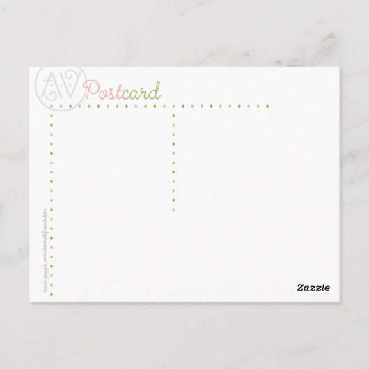 April Blizzard Briefkaart (Achterkant)