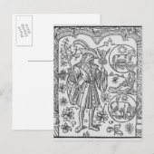 April, bloemen, Aries Briefkaart (Voorkant / Achterkant)