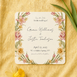 April Bloesem Tuin Narcis Save the Date