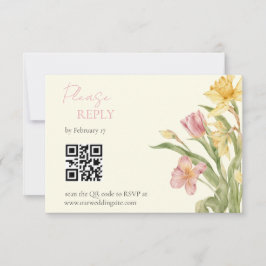 April Blossom Garden Narcis RSVP Kaart