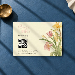 April Blossom Garden Narcis RSVP Kaart