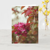 April Blossoms Blank Greeting Card Kaart (Gele Bloem)