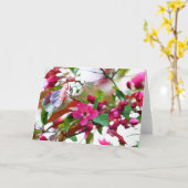 April Blossoms Wenskaart Kaart (Gele Bloem)