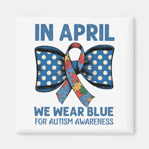 April Blue Outfit om het bewustzijn van autisme en Magneet