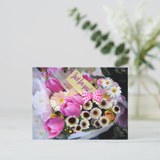 APRIL BOUQUET ~ BRIEFKAART (Staand voorkant)