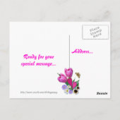 APRIL BOUQUET ~ BRIEFKAART (Achterkant)