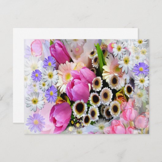 April Bouquet Briefkaart (Voorkant / Achterkant)