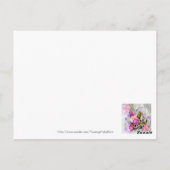 April Bouquet Briefkaart (Achterkant)