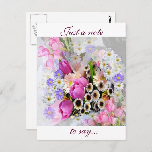 April Bouquet Briefkaart (Voorkant / Achterkant)