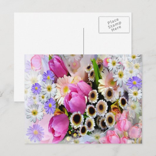 April Bouquet Briefkaart (Voorkant / Achterkant)