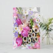 April Bouquet Briefpapier (Staand voorkant)