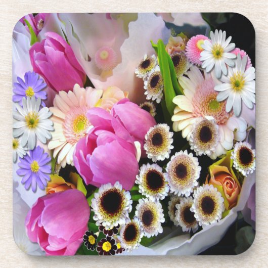 April Bouquet Drankjes Onderzetter (Voorkant)