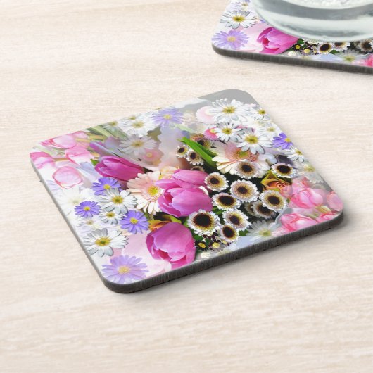 April Bouquet Drankjes Onderzetter (Linkerzijde)