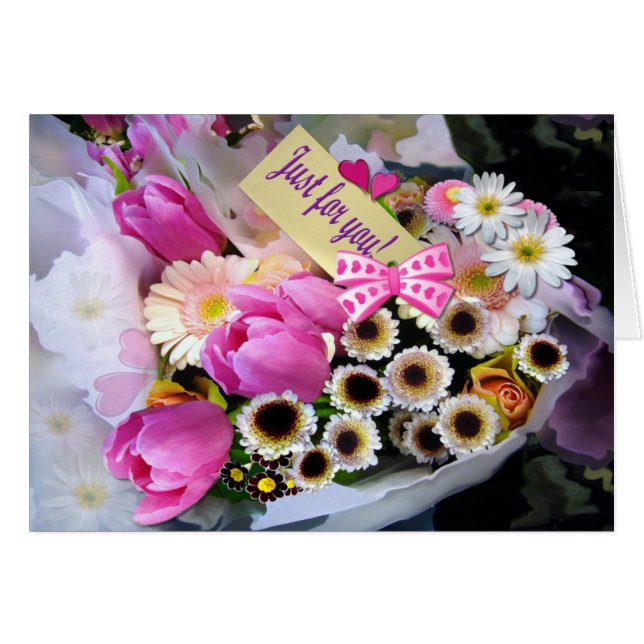 APRIL BOUQUET ~ KAART (Voorkant Horizontaal)