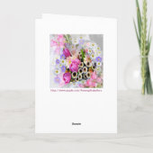 April Bouquet Kaart (Achterkant)