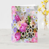 April Bouquet Kaart (Gele Bloem)