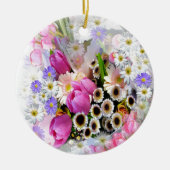 April Bouquet Keramisch Ornament (Voorkant)