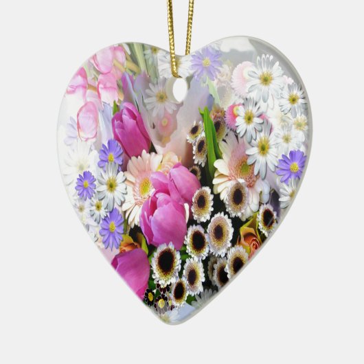 April Bouquet Keramisch Ornament (Links)