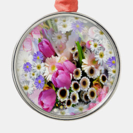 April Bouquet Metalen Ornament
