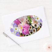 April Bouquet Ovale Sticker (Envelop)