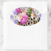 April Bouquet Ovale Sticker (Tas)