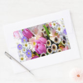April Bouquet Rechthoekige Sticker (Envelop)