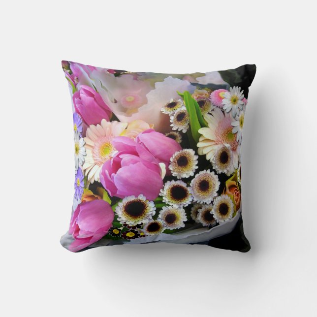 April Bouquet ~ Sierkussen (Voorkant)